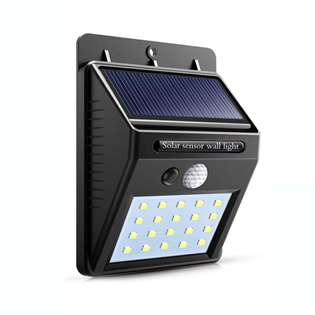 SOLAR SENSOR WALL LIGHT 1 x 18650 BATTERY